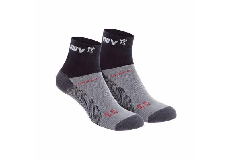 Inov-8 Speed Mid (Twin Pack) Men's Running Socks Black UK 135674ZJH